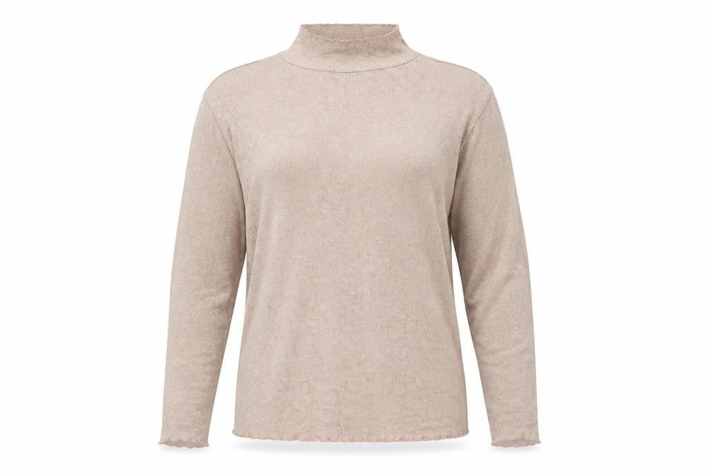 Front view of George women’s purple roll neck viscose jumper, size UK 14