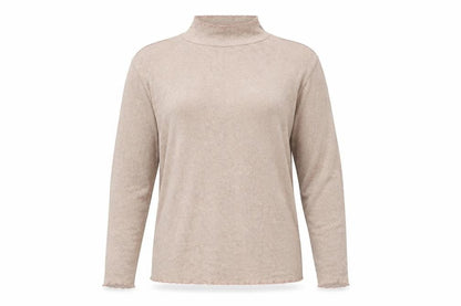 Front view of George women’s purple roll neck viscose jumper, size UK 14
