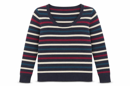 Womens UK Size 14 Papaya Multicoloured Pullover Jumper
