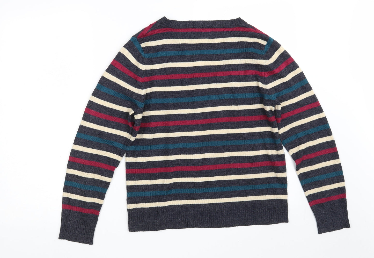 Womens UK Size 14 Papaya Multicoloured Pullover Jumper