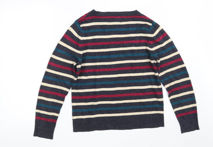 Womens UK Size 14 Papaya Multicoloured Pullover Jumper