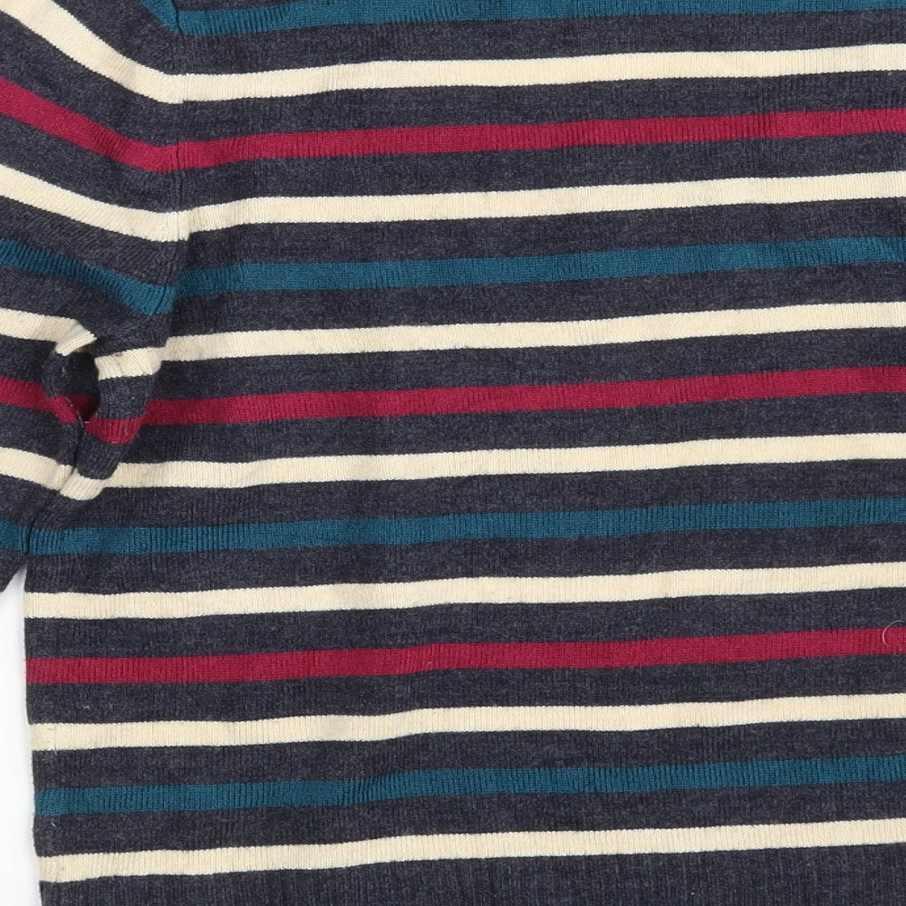 Womens UK Size 14 Papaya Multicoloured Pullover Jumper