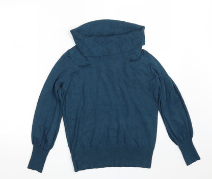 Womens UK Size 10 Marks and Spencer Blue Pullover Jumper