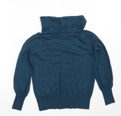 Womens UK Size 10 Marks and Spencer Blue Pullover Jumper