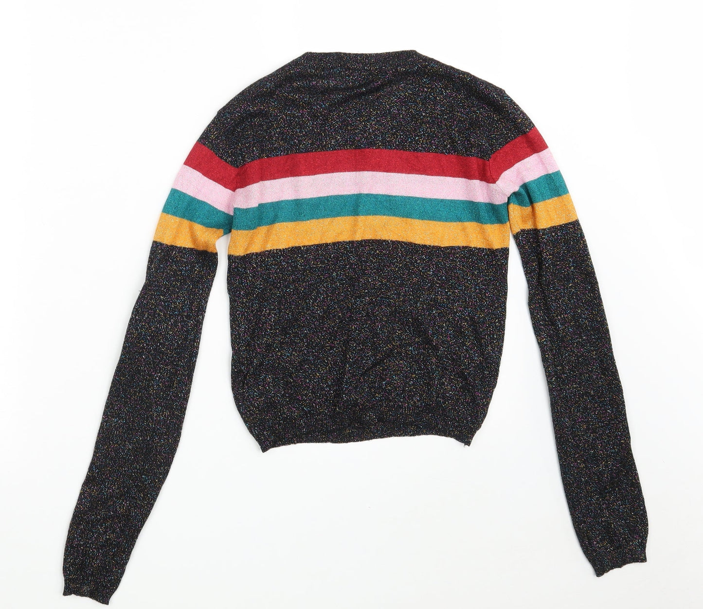 Womens UK Size XS Cooperative Black Pullover Jumper