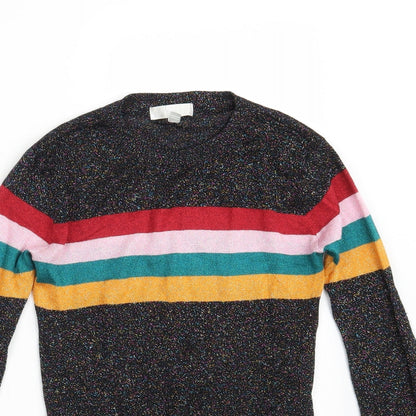 Womens UK Size XS Cooperative Black Pullover Jumper