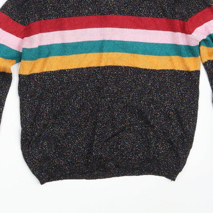 Womens UK Size XS Cooperative Black Pullover Jumper