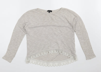Womens UK Size 8 New Look Beige Pullover Jumper