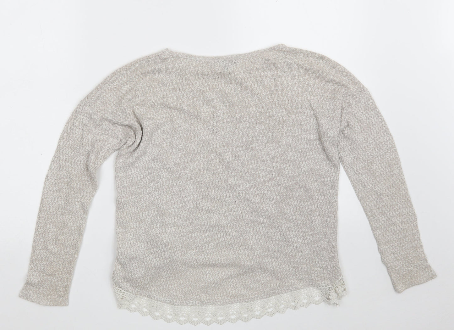 Womens UK Size 8 New Look Beige Pullover Jumper
