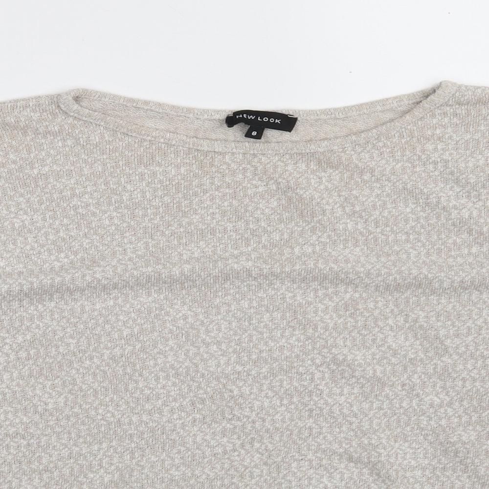 Womens UK Size 8 New Look Beige Pullover Jumper