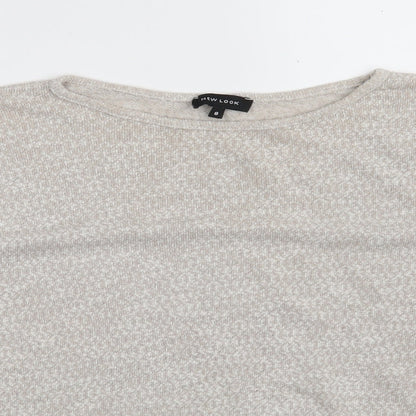 Womens UK Size 8 New Look Beige Pullover Jumper