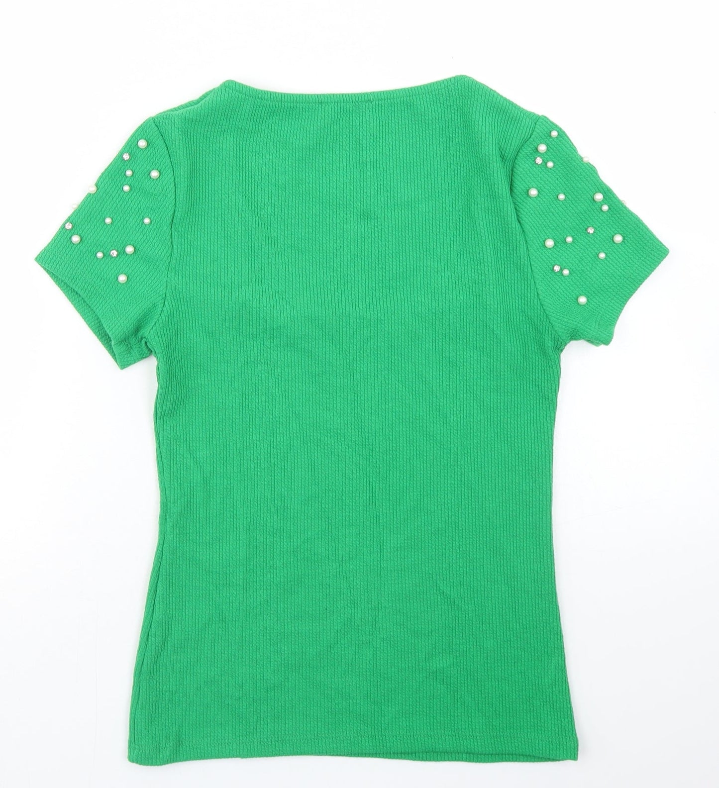 Womens UK Size XS Savida Green Basic T-Shirt