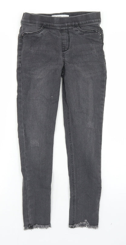 Denim Co Girls Grey  Cotton Jegging Jeans Size 8-9 Years  Regular