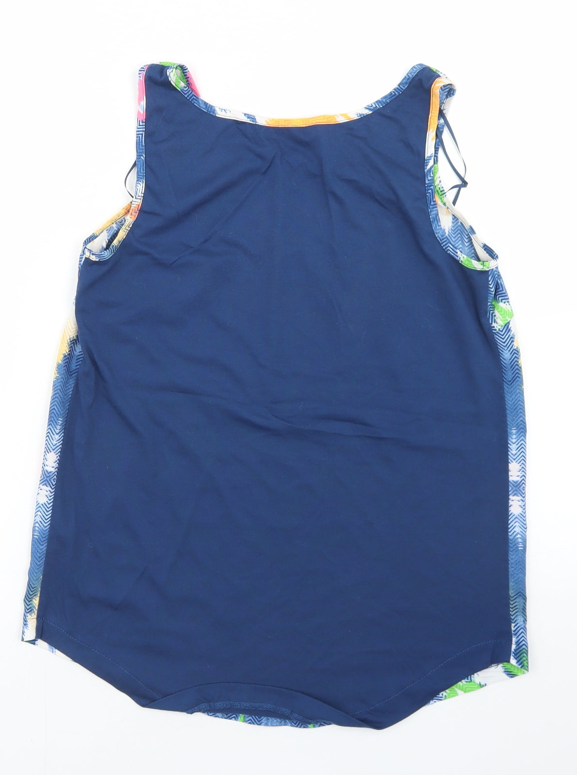 Womens UK Size 8 Dunnes Stores Blue Basic Tank