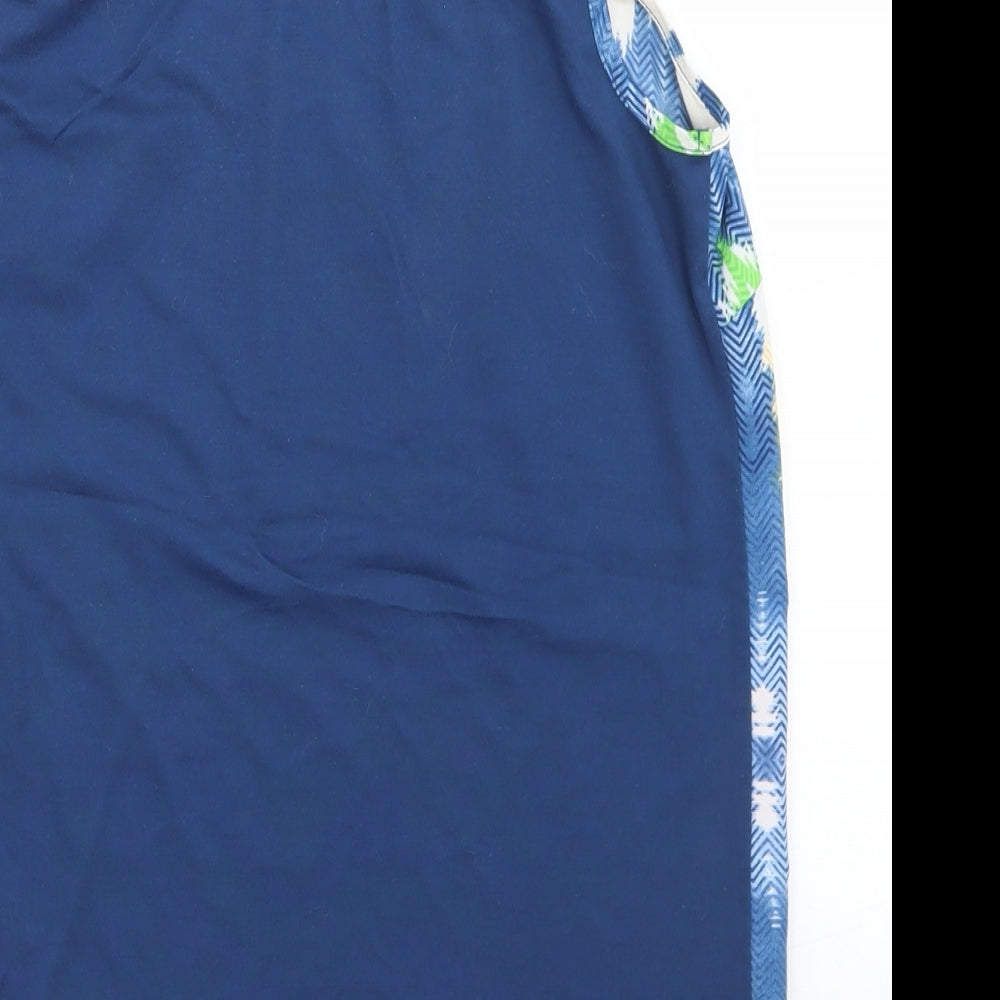 Womens UK Size 8 Dunnes Stores Blue Basic Tank