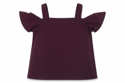 Womens UK Size 10 Atmosphere Purple Basic Blouse