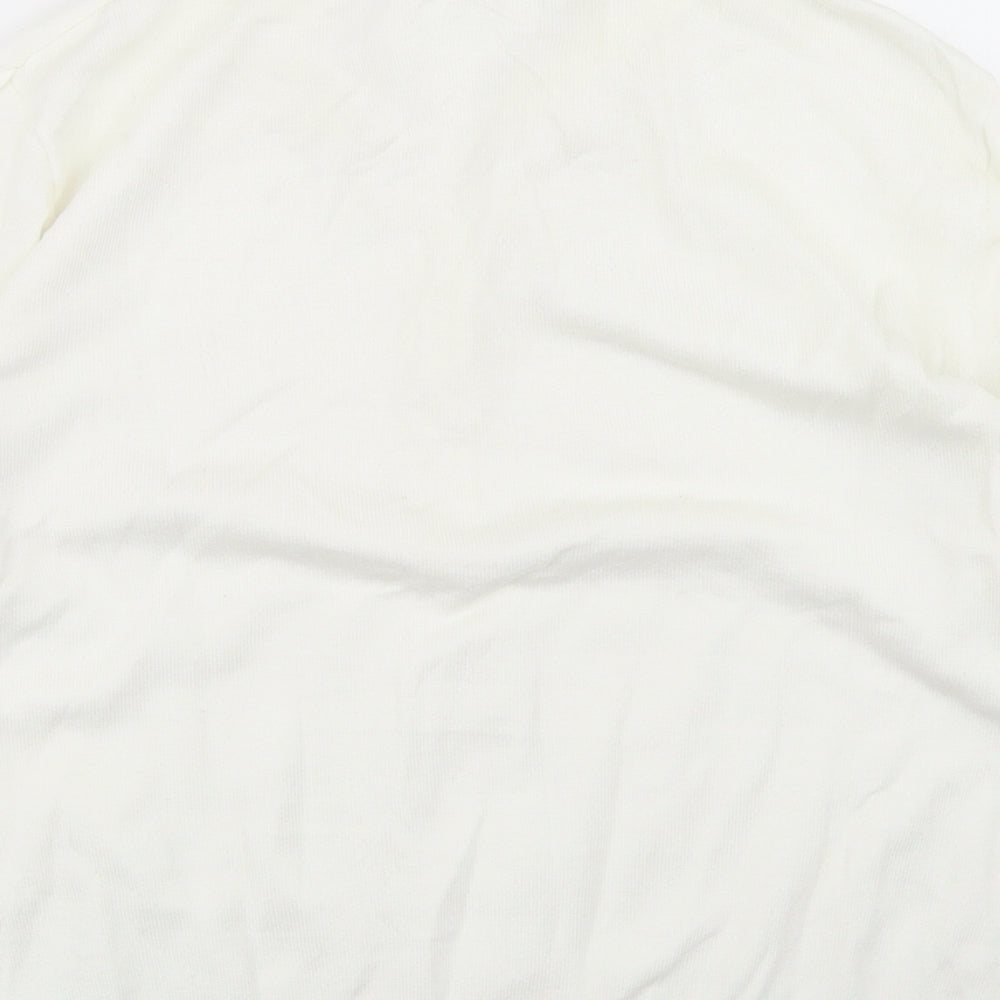 Womens UK Size M H&M White Basic Polo
