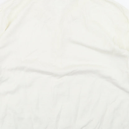 Womens UK Size M H&M White Basic Polo