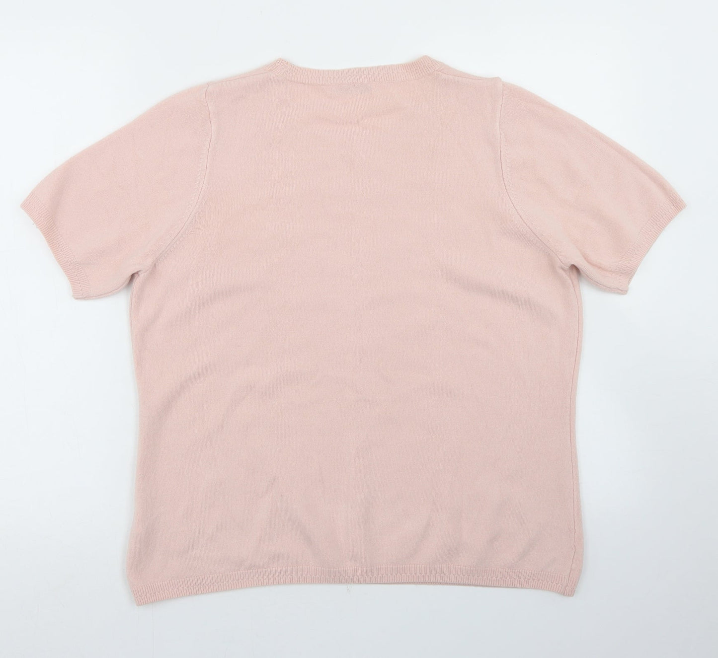 Womens UK Size 16 Marks and Spencer Pink Pullover Jumper