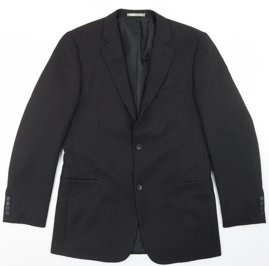 Mens UK Size 40 Taylor & Wright Regular Black Suit Jacket