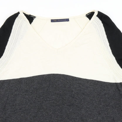 Womens UK Size 8 Marks and Spencer Multicoloured Pullover Jumper