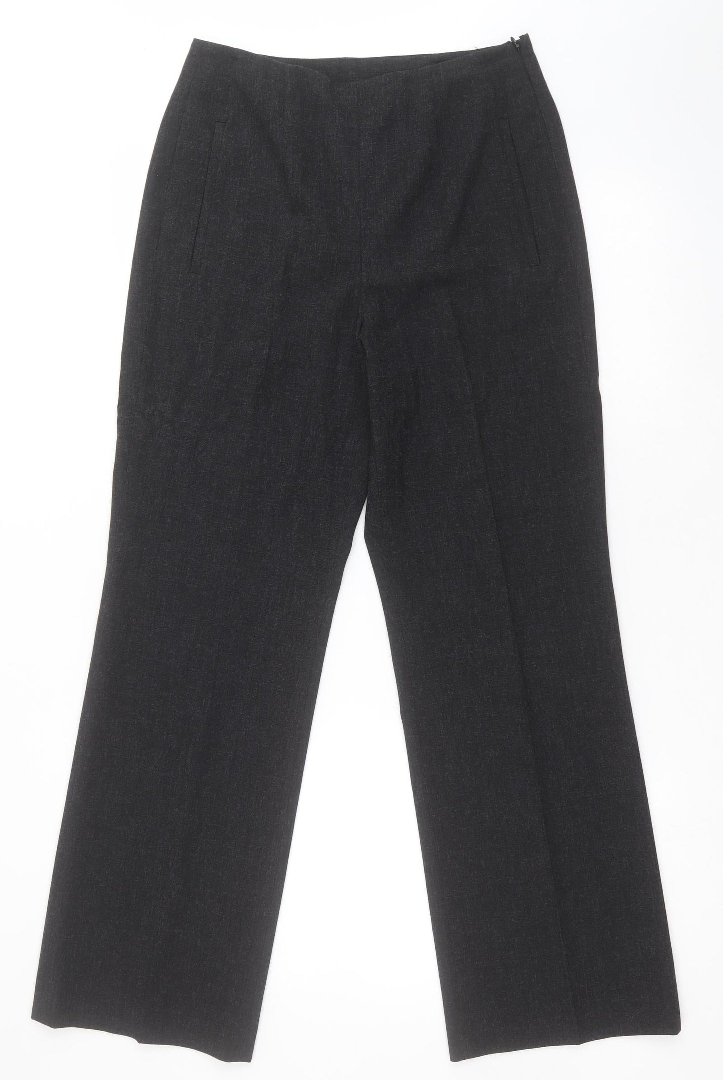 Lakeland Womens Grey  Polyester Dress Pants Trousers Size 8 L29 in Regular Zip