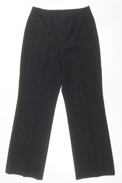 Lakeland Womens Grey  Polyester Dress Pants Trousers Size 8 L29 in Regular Zip