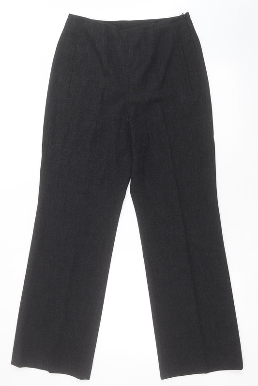 Lakeland Womens Grey  Polyester Dress Pants Trousers Size 8 L29 in Regular Zip