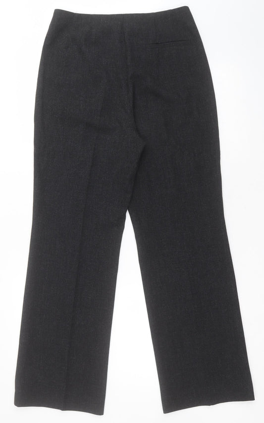 Lakeland Womens Grey  Polyester Dress Pants Trousers Size 8 L29 in Regular Zip