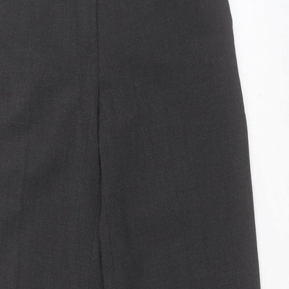 M&S Collection Womens Grey  Polyester Dress Pants Trousers Size 8 L27 in Regular Zip