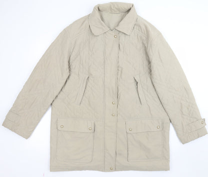 Womens UK Size 12 Gerry Weber Green Quilted Coat