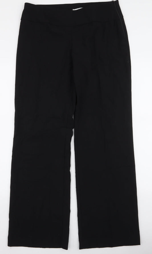 Womens UK Size L VILA Regular Fit  Black Trousers