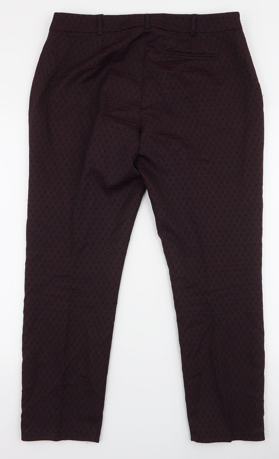 Womens UK Size 14 Miss Selfridge Regular Fit  Purple Trousers