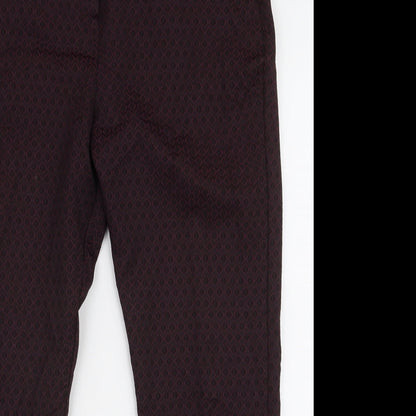Womens UK Size 14 Miss Selfridge Regular Fit  Purple Trousers