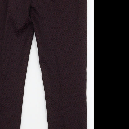 Womens UK Size 14 Miss Selfridge Regular Fit  Purple Trousers