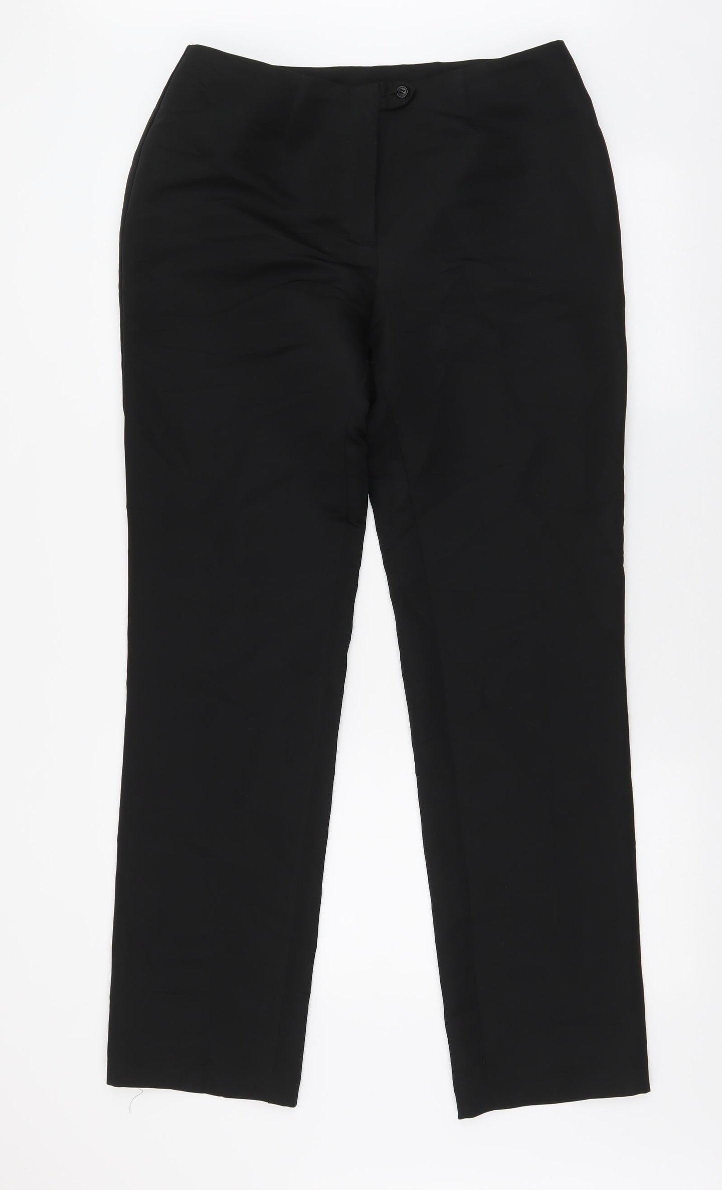 Mens UK Size S United Colors of Benetton Regular Fit  Black Trousers