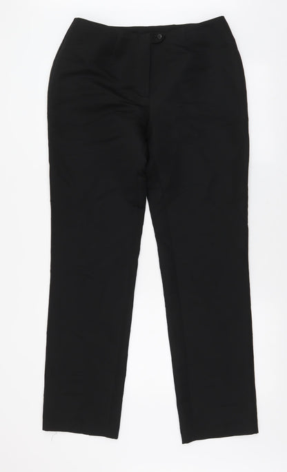 Mens UK Size S United Colors of Benetton Regular Fit  Black Trousers
