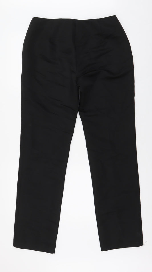 Mens UK Size S United Colors of Benetton Regular Fit  Black Trousers