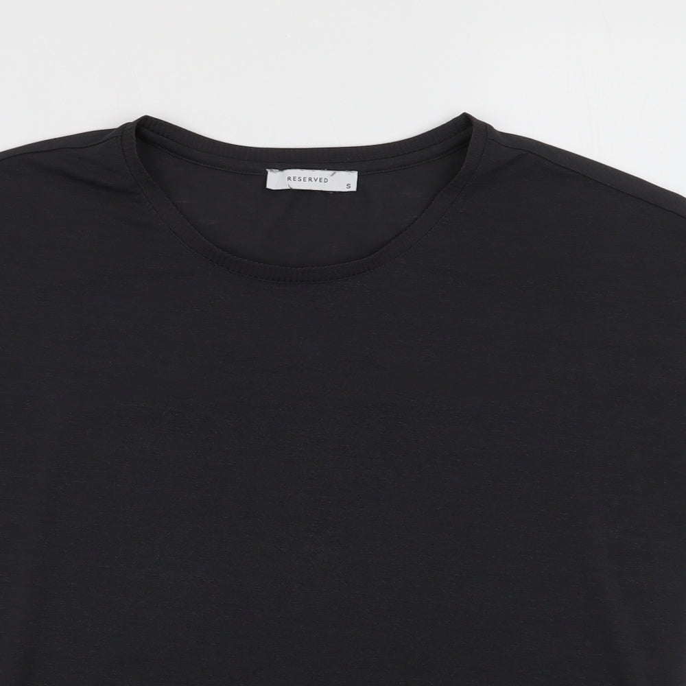 Womens UK Size S RESERVED Grey Jersey T-Shirt