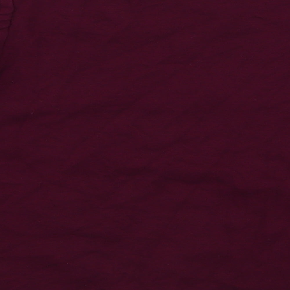 Womens UK Size 10 New Look Purple Cropped Blouse