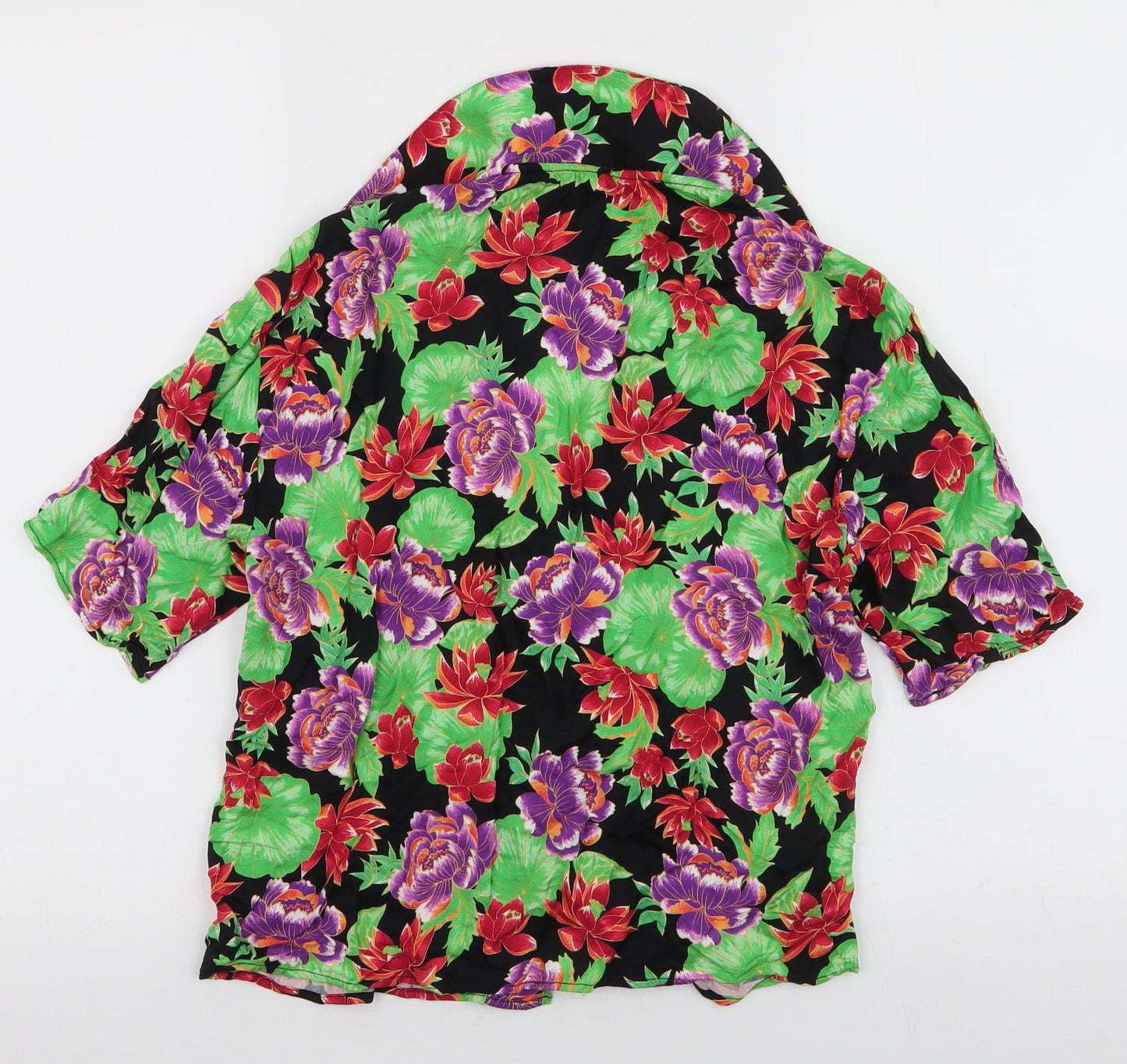 Womens UK Size XS Zara Multicoloured Basic Blouse