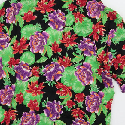 Womens UK Size XS Zara Multicoloured Basic Blouse