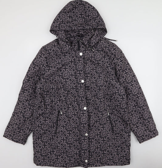 Womens UK Size L Anna Rose Brown Overcoat