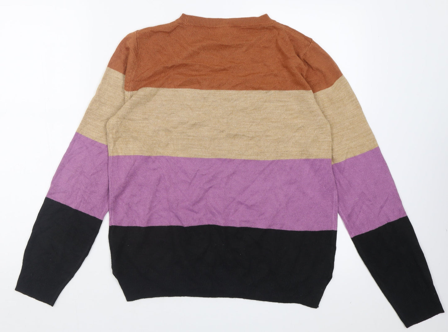 Womens UK Size 10 Marks and Spencer Brown Pullover Jumper