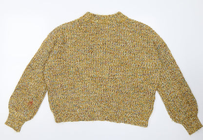Womens UK Size L Matalan Yellow Pullover Jumper