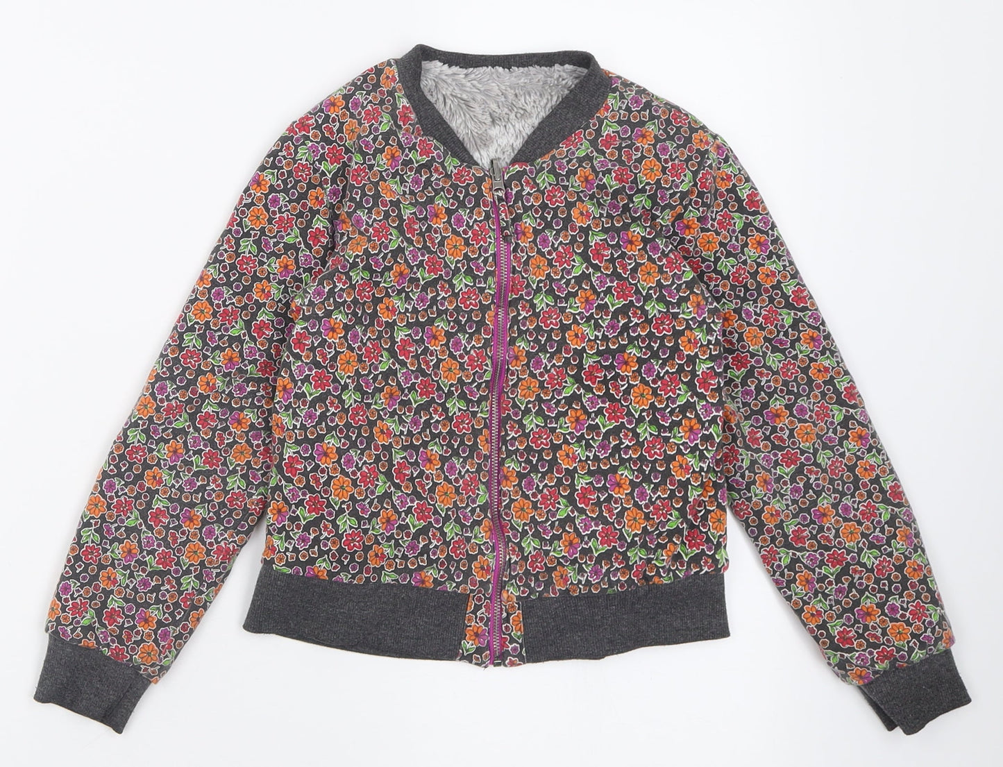 tuc tuc Girls Multicoloured Floral Cotton Full Zip Sweatshirt Size 6 Years  Zip - Reversible