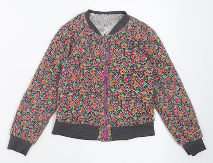 tuc tuc Girls Multicoloured Floral Cotton Full Zip Sweatshirt Size 6 Years  Zip - Reversible