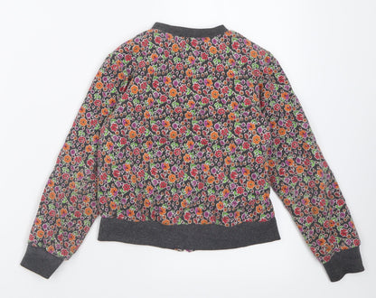 tuc tuc Girls Multicoloured Floral Cotton Full Zip Sweatshirt Size 6 Years  Zip - Reversible