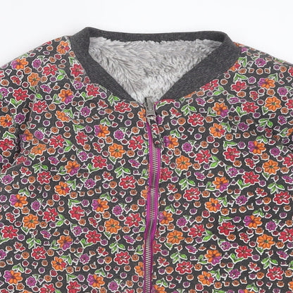 tuc tuc Girls Multicoloured Floral Cotton Full Zip Sweatshirt Size 6 Years  Zip - Reversible