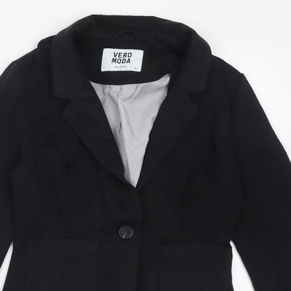 Womens UK Size XS VERO MODA Black Jacket